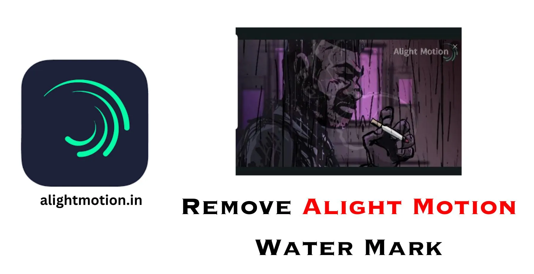 remove water mark from alight motion mod apk