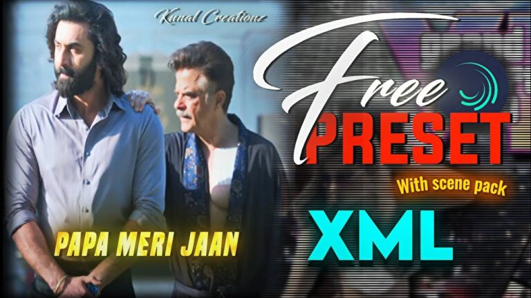 Papa Meri Jaan XML Animal Movie – Alight Motion